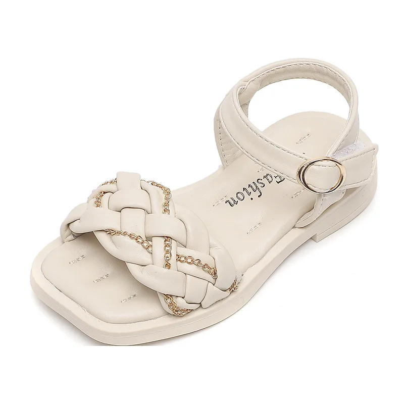 Girls Sandals New Summer Woven Female Kids Baby Princess Soft Sole Medium Big Children Chain Beach Shoes
Girls Sandals New Summer Woven Female Kids Baby Princess Soft Sole Medium Big Children Chain Beach Shoes