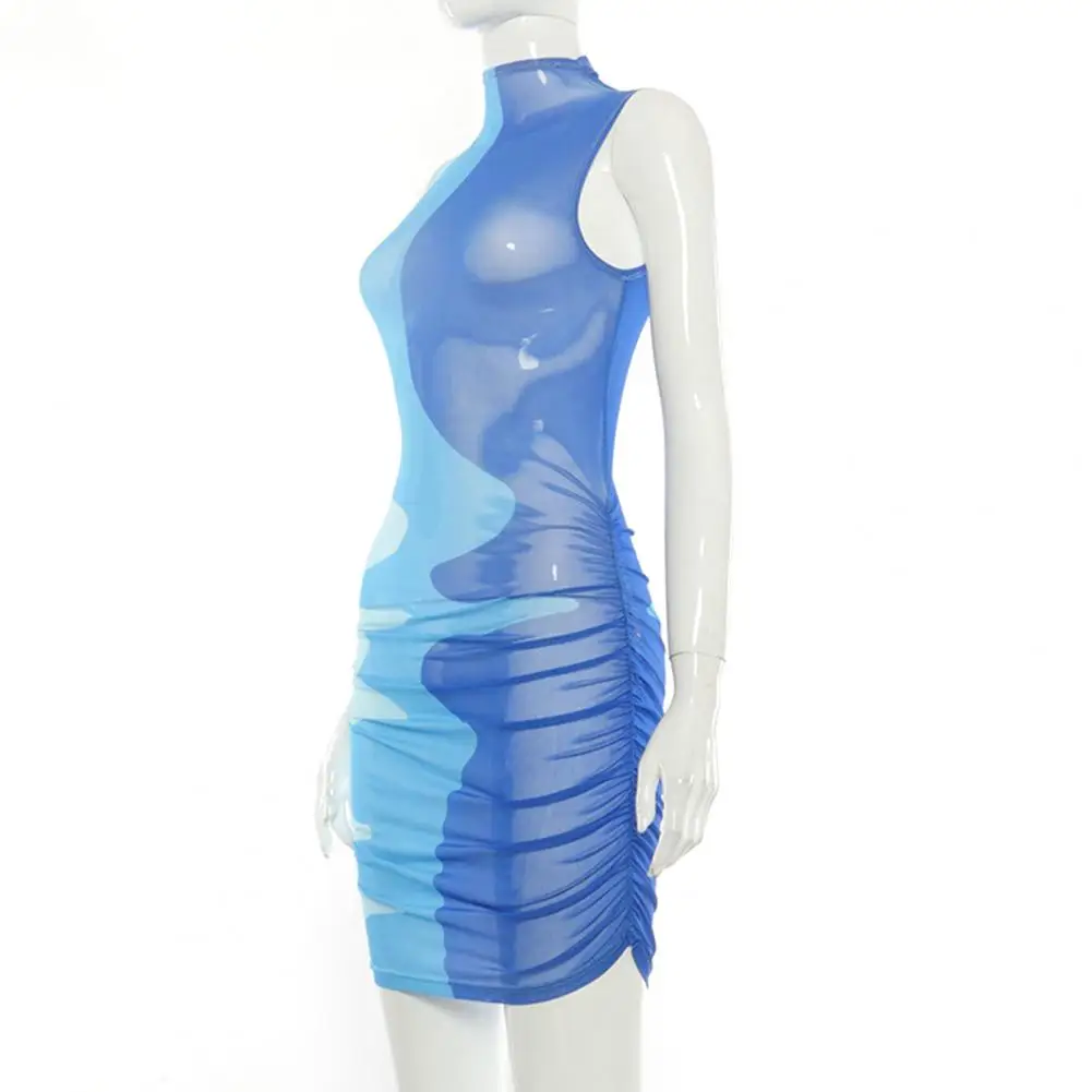 2021 Ladies Bodycon Dress High Neck Color Matching Polyester Fiber Summer Elastic Women Dress for Banquet Daily Wear Or Travel
2021 Ladies Bodycon Dress High Neck Color Matching Polyester Fiber Summer Elastic Women Dress for Banquet Daily Wear Or Travel