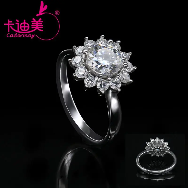 CADERMAY 925 Sterling Silver Moissanite Ring Sun Flower 1CT Round Moissanite Diamond S925 Engagement Ring Jewelry
CADERMAY 925 Sterling Silver Moissanite Ring Sun Flower 1CT Round Moissanite Diamond S925 Engagement Ring Jewelry