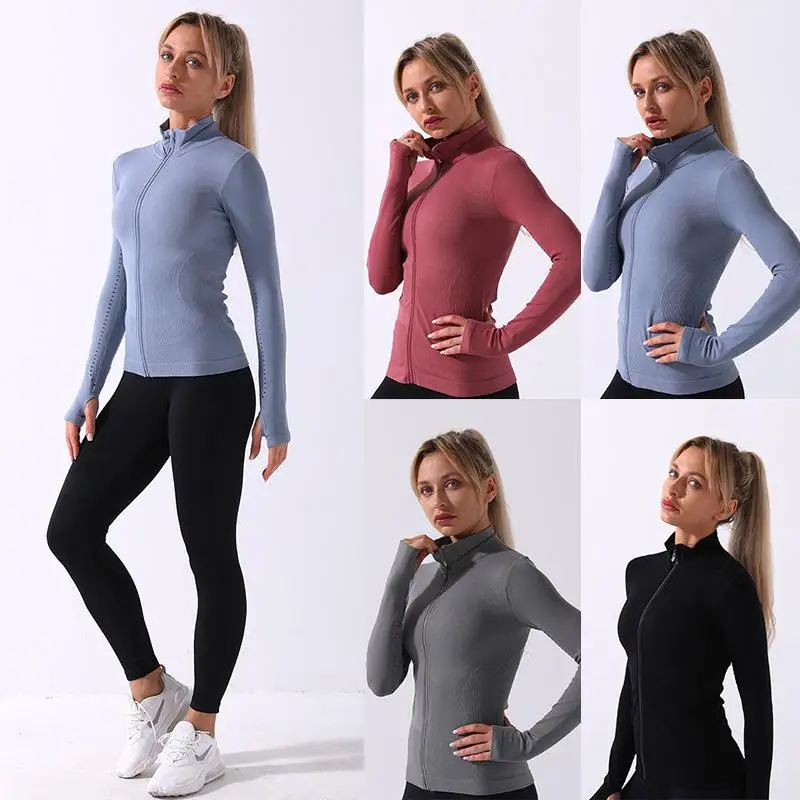 Autumn Winter Seamless Yoga Jacket Long Sleeve Zipper Sports Top Gym Sport Workout Gym Running Training Fitness Coat
Autumn Winter Seamless Yoga Jacket Long Sleeve Zipper Sports Top Gym Sport Workout Gym Running Training Fitness Coat