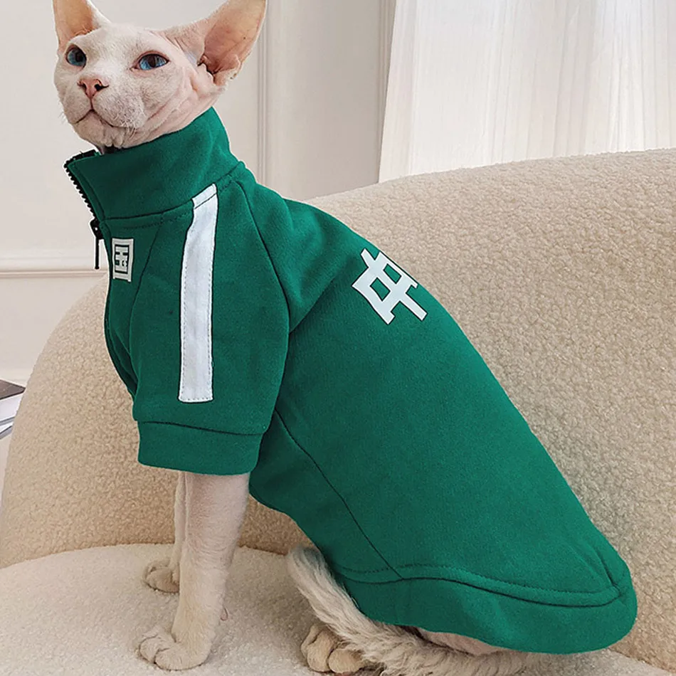 Fashion Coat Sphynx Cat Clothes Winter Warm China Letter Clothes For Sphints Kitten Overall Jacket Sphinx Cat Clothing Sphinksu
Fashion Coat Sphynx Cat Clothes Winter Warm China Letter Clothes For Sphints Kitten Overall Jacket Sphinx Cat Clothing Sphinksu