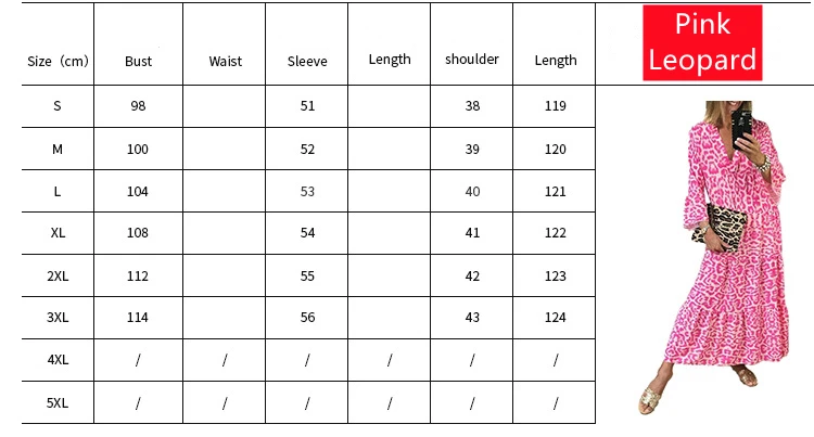 Women's Summer Long Dress 2021 Pink Leopard Casual Plus Size 3XL Loose Waist Maxi Dress Robe
Women's Summer Long Dress 2021 Pink Leopard Casual Plus Size 3XL Loose Waist Maxi Dress Robe