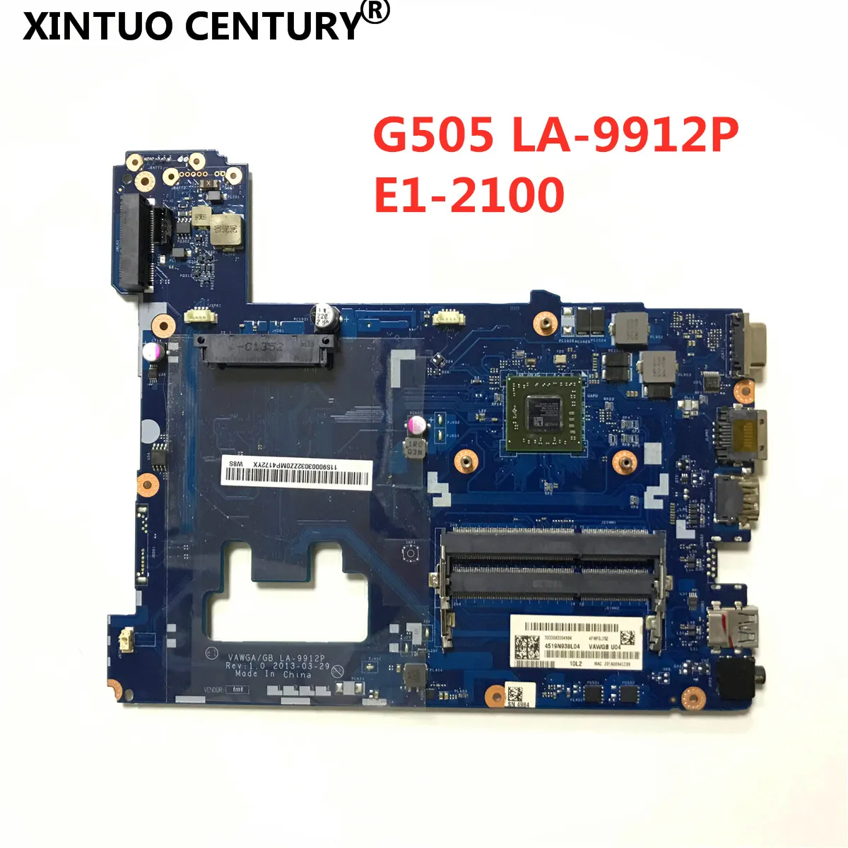 LA-9912P материнская плата для ноутбука Lenovo G505 Материнская плата ноутбука 90003032 G505 материнская плата с E1 процессор 100% тест OK Бесплатная доставка
LA-9912P материнская плата для ноутбука Lenovo G505 Материнская плата ноутбука 90003032 G505 материнская плата с E1 процессор 100% тест OK Бесплатная доставка