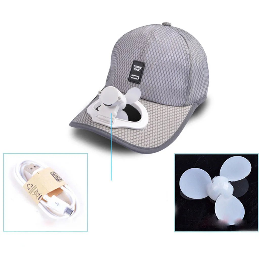 Summer Fan Cooling Baseball Cap Hat USB Charging Breathable Shade Sunscreen Hat Required Fishing Summer Sport Outdoor 2020 New
Summer Fan Cooling Baseball Cap Hat USB Charging Breathable Shade Sunscreen Hat Required Fishing Summer Sport Outdoor 2020 New