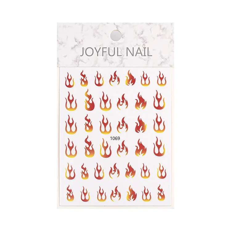 New1 Piece 3D Nail Art Colorful Flame Gold and Silver Serie Stickers DIY Slider Nail Design Fashion Decorative Sticker 1069-1074
New1 Piece 3D Nail Art Colorful Flame Gold and Silver Serie Stickers DIY Slider Nail Design Fashion Decorative Sticker 1069-1074