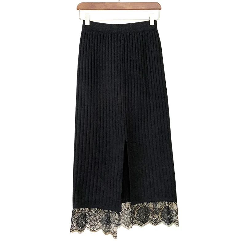 Autumn winter high waist skirt elastic knitted bag hip skirt female long section one-step skirt lace bag skirt side split skirt
Autumn winter high waist skirt elastic knitted bag hip skirt female long section one-step skirt lace bag skirt side split skirt