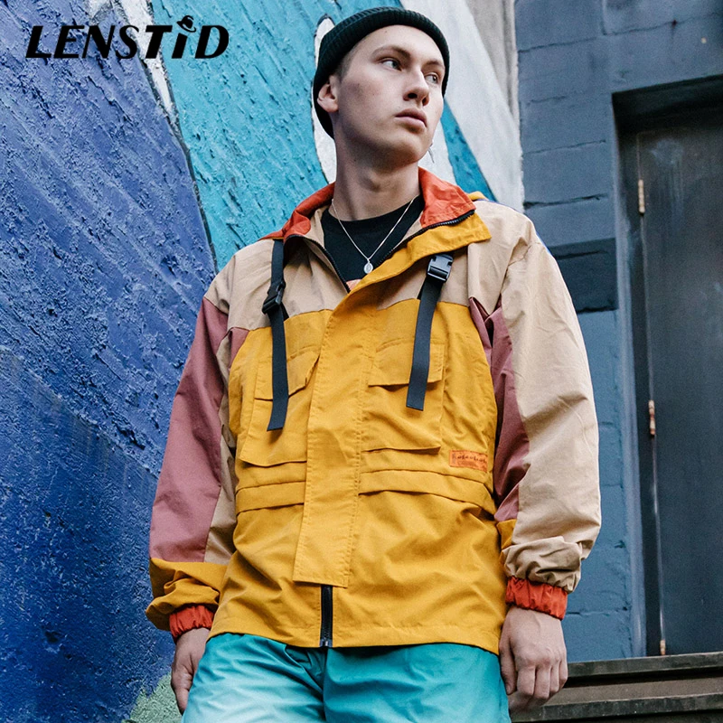 LENSTID Autumn New Outdoor Hip Hop Color Block Vintage Hooded Windbreaker Track Jacket Men Harajuku Streetwear Pocket Male Coats
LENSTID Autumn New Outdoor Hip Hop Color Block Vintage Hooded Windbreaker Track Jacket Men Harajuku Streetwear Pocket Male Coats