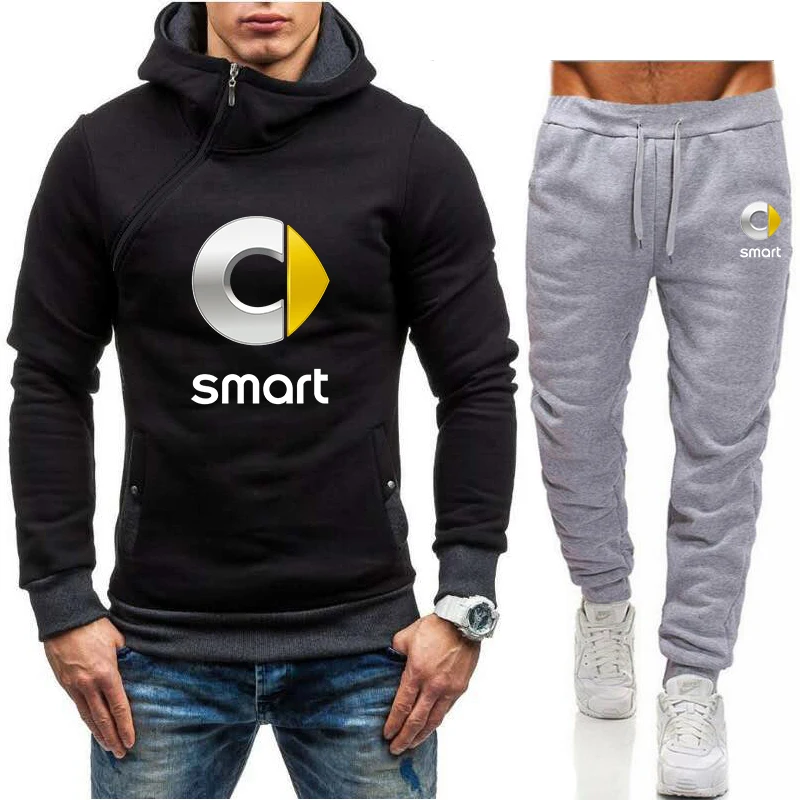 SMART car logo Men's Suit Oblique zipper Hoodie + Pants Harajuku Sportswear Casual Men/Women Training Sports Shirt
SMART car logo Men's Suit Oblique zipper Hoodie + Pants Harajuku Sportswear Casual Men/Women Training Sports Shirt
