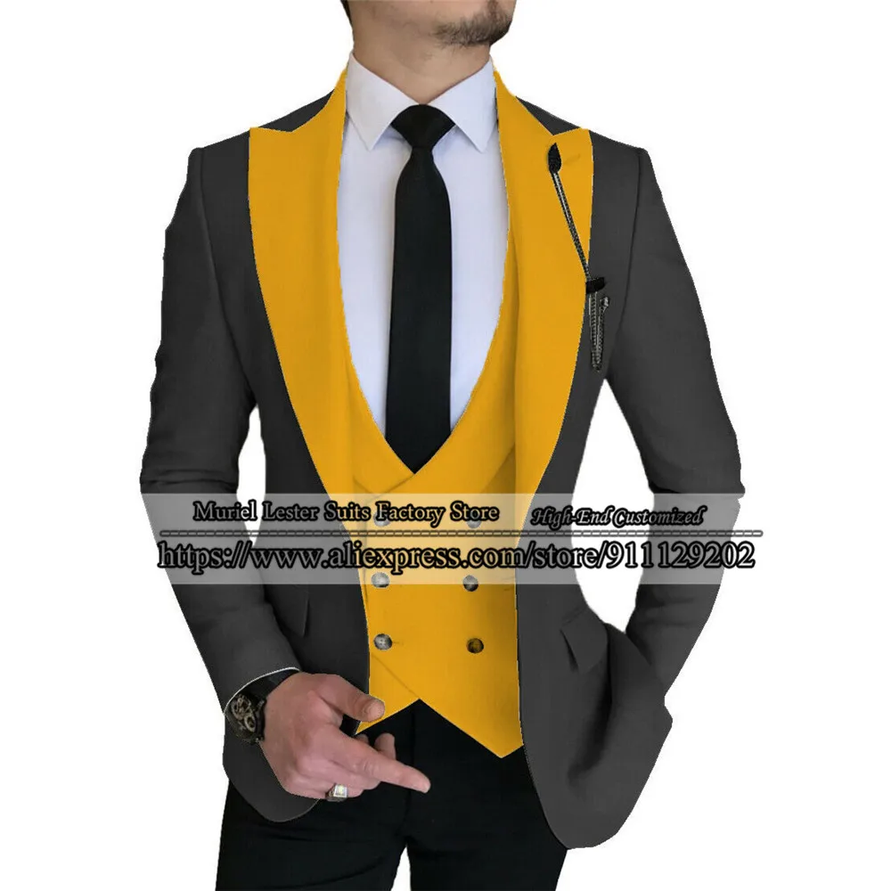 Costume Homme Wedding Suit For Men 2021 Trajes De Novio Tailor-Made Male Fashion Peaked Lapel Jacket+Vest+Pants Slim Fit Suits
Costume Homme Wedding Suit For Men 2021 Trajes De Novio Tailor-Made Male Fashion Peaked Lapel Jacket+Vest+Pants Slim Fit Suits