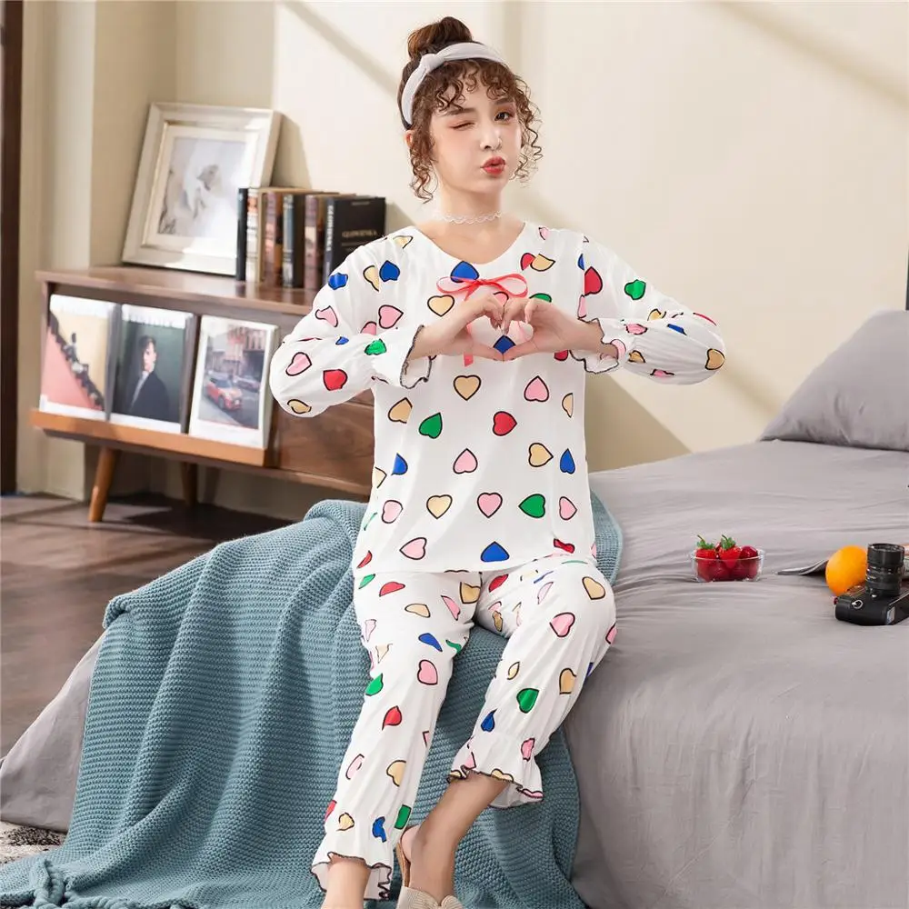 

3XL Big Size Roupas Feminina Huispak Vrouwen Pajamas Piżamy Bielizna Noc Pizama Damska Pyjamas Women Pijama Feminino pigiama