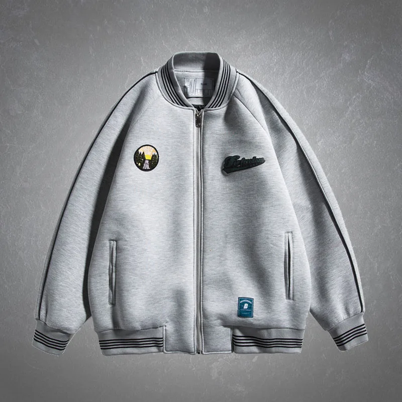 Embroidery Mens Baseball Jacket 2021 New Loose Patchwork College Style Unisex Coats Casual Comfortable Bomber Baseball Jackets
Embroidery Mens Baseball Jacket 2021 New Loose Patchwork College Style Unisex Coats Casual Comfortable Bomber Baseball Jackets