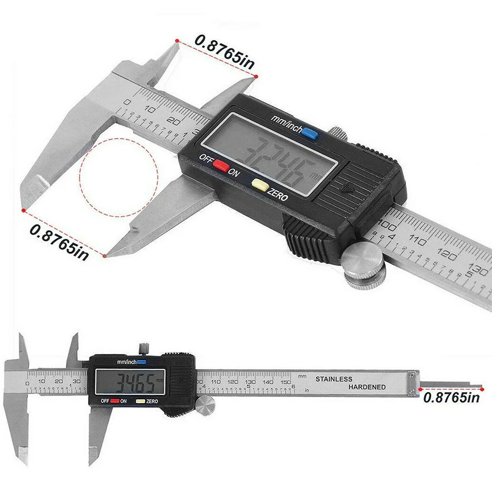 LCD Digital Vernier Caliper 6 Inch Micrometer Electronic Measuring Tools Button Battery With Storage Box Digital Tools Calipers
LCD Digital Vernier Caliper 6 Inch Micrometer Electronic Measuring Tools Button Battery With Storage Box Digital Tools Calipers