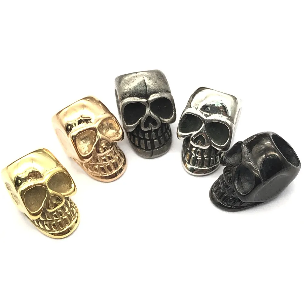 6mm Hole Stainless Steel Big Hole Skull Charms Beads Fit DIY Fashion Leather Bracelet Jewelry Making Accessories
6mm Hole Stainless Steel Big Hole Skull Charms Beads Fit DIY Fashion Leather Bracelet Jewelry Making Accessories