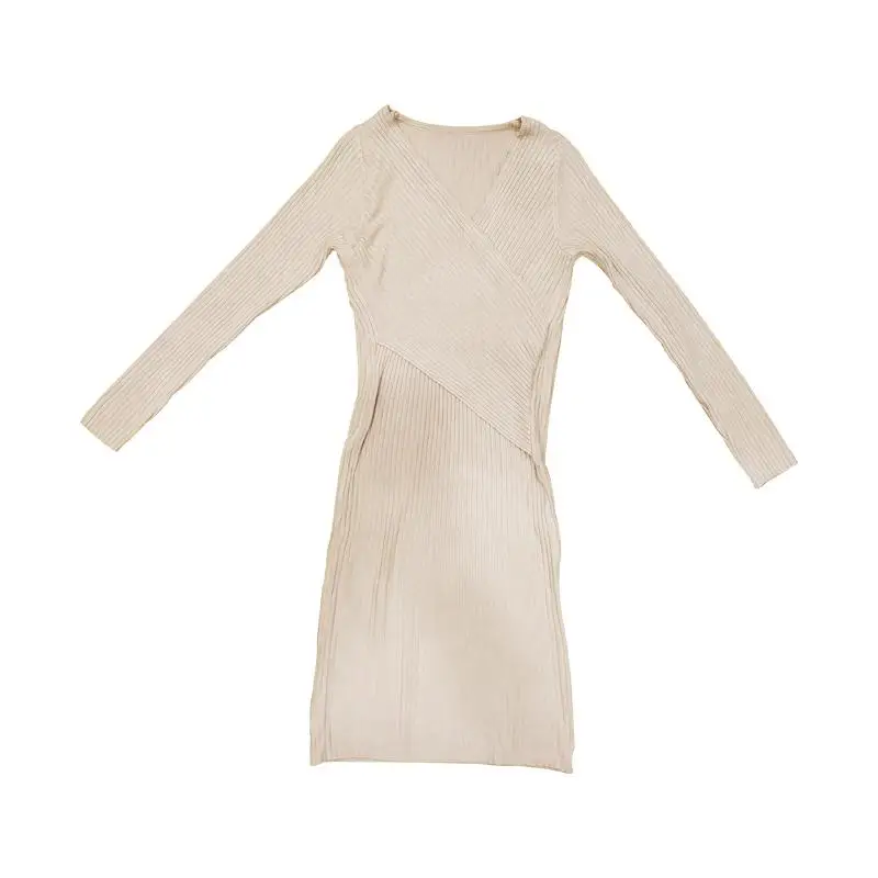Sweater Dress Women Slim Pullover Deep V Neck Knitted Sweater Knit Ladies Full Sleeve Dress Ladies
Sweater Dress Women Slim Pullover Deep V Neck Knitted Sweater Knit Ladies Full Sleeve Dress Ladies