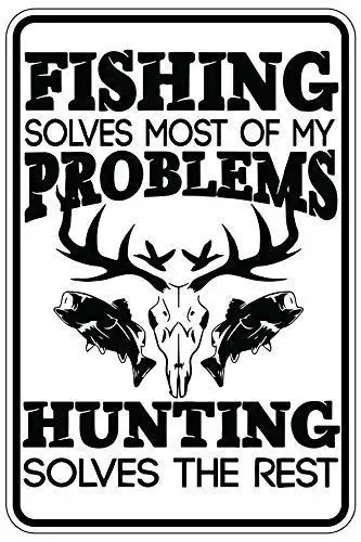 Fishing Solves Most of My Problems Metal Wall Poster Tin Sign Vintage BBQ Restaurant Dinner Room Cafe Shop Decor
Fishing Solves Most of My Problems Metal Wall Poster Tin Sign Vintage BBQ Restaurant Dinner Room Cafe Shop Decor
