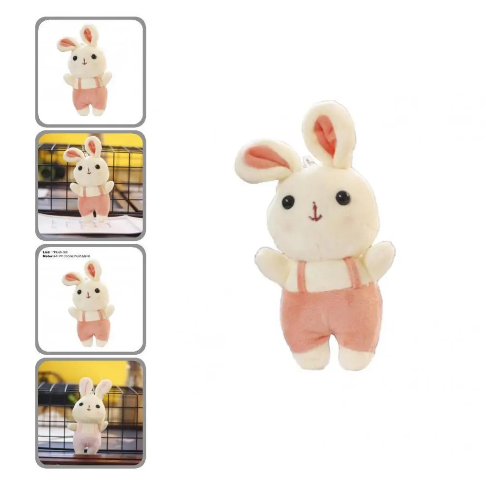 Rabbit Stuffed Toy Fine Workmanship Wide Application Non-deforming Overalls Bunny Toy Keychain Rabbit Toy for Friends
Rabbit Stuffed Toy Fine Workmanship Wide Application Non-deforming Overalls Bunny Toy Keychain Rabbit Toy for Friends