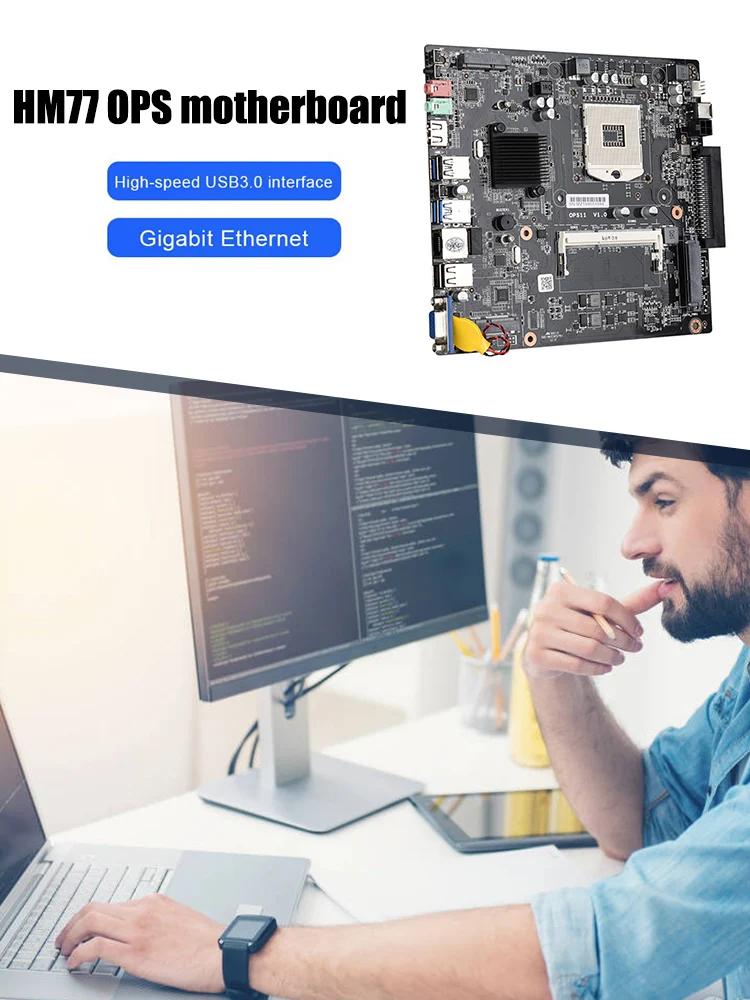 HM77 OPS All-In-One Motherboard ITX USB3.0/2.0 MSATA DDR3 8G For Intel I3/I5/I7 2/3 Generation Series CPU
HM77 OPS All-In-One Motherboard ITX USB3.0/2.0 MSATA DDR3 8G For Intel I3/I5/I7 2/3 Generation Series CPU