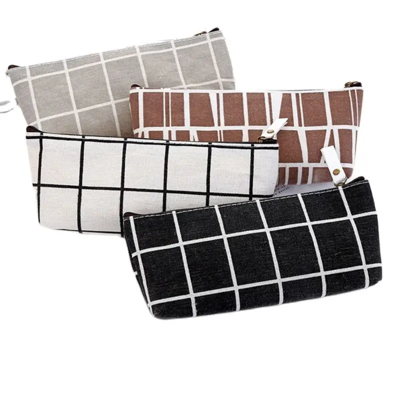 Cute Canvas Geometric Pencil Bag Case School Simple Striped Grid Solid Color Pencil Organizer Bag Case Pouch Office Students
Cute Canvas Geometric Pencil Bag Case School Simple Striped Grid Solid Color Pencil Organizer Bag Case Pouch Office Students