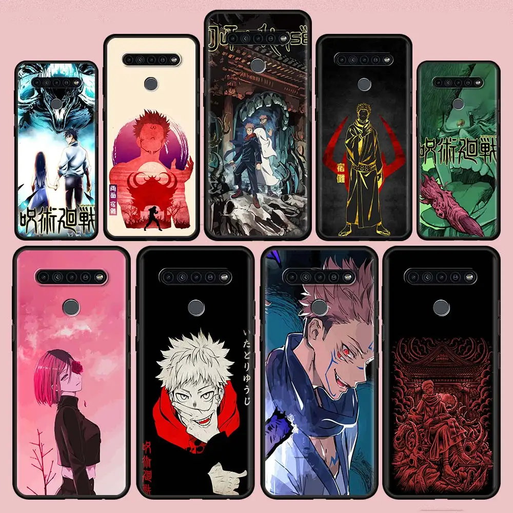 

Cartoon Anime Jujutsu Kaisen Yuji Phone Case For LG K92 Q92 K41s K61 K50 G6 K50s G7 K42 K40s K71 K52 K40 G8 Soft Funda Cover
