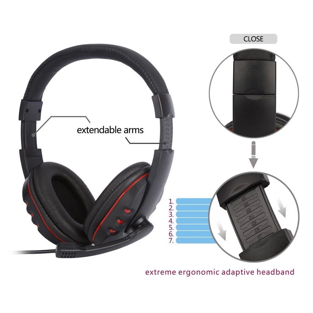 Universal Computer PC Headband Headsets Foldable Headphone With Mic 3.5mm Wired
Universal Computer PC Headband Headsets Foldable Headphone With Mic 3.5mm Wired