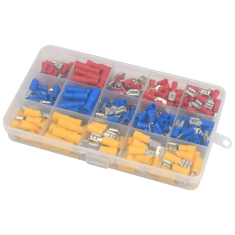 236PCS Assorted Spade Bullet Piggyback Wire Crimp Terminals Electrical Wire Connector Crimp Plier Tool Kit AWG22-10/0.5-6.0mm2
236PCS Assorted Spade Bullet Piggyback Wire Crimp Terminals Electrical Wire Connector Crimp Plier Tool Kit AWG22-10/0.5-6.0mm2