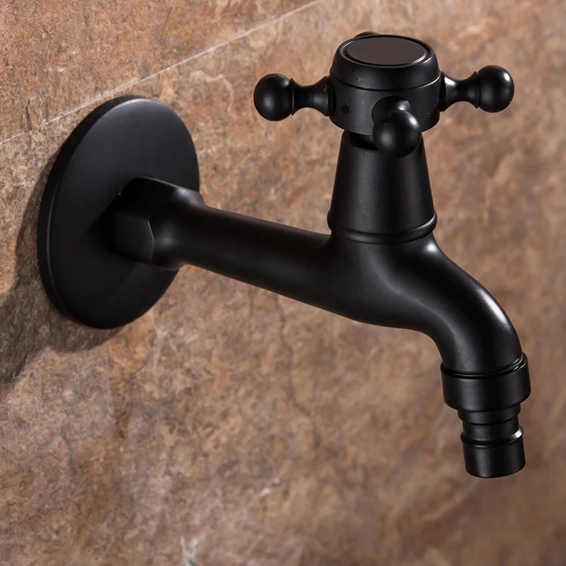 Faucet Outdoor Garden Black Brass Tap Wall Mount Bathroom Corner Washing Machine Faucet Bath Toilet Mop Pool Bibcock
Faucet Outdoor Garden Black Brass Tap Wall Mount Bathroom Corner Washing Machine Faucet Bath Toilet Mop Pool Bibcock