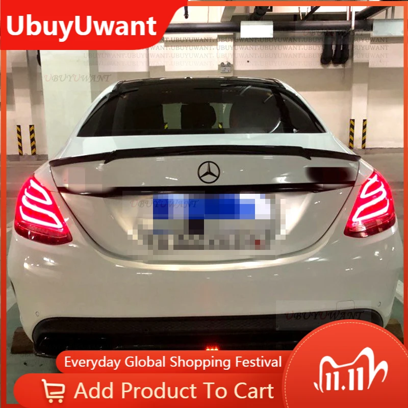 Используйте для Benz C Class W205 Wing 2014-2020 седан глянцевое черное Настоящее углеродное волокно заднее крыло Brabu S Style Аксессуары Bodykit
Используйте для Benz C Class W205 Wing 2014-2020 седан глянцевое черное Настоящее углеродное волокно заднее крыло Brabu S Style Аксессуары Bodykit