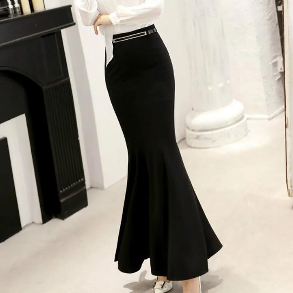 Mermaid Skirt Women Plus Size High Waist Sashes Fish Tail Skirt Womans Clothes Autumn Office Ladies Trumpet Skirt Falda sirena
Mermaid Skirt Women Plus Size High Waist Sashes Fish Tail Skirt Womans Clothes Autumn Office Ladies Trumpet Skirt Falda sirena