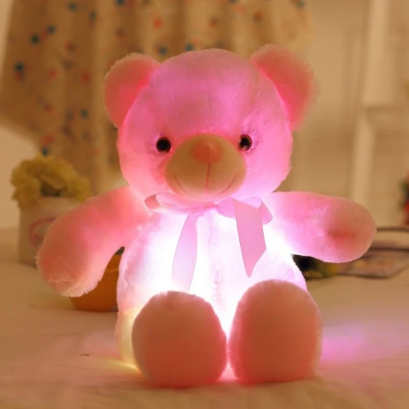50CM Creative Light Up LED Inductive Teddy Bear Stuffed Animals Plush Toy Colorful Glowing Teddy Bear Christmas Gift for Kids
50CM Creative Light Up LED Inductive Teddy Bear Stuffed Animals Plush Toy Colorful Glowing Teddy Bear Christmas Gift for Kids