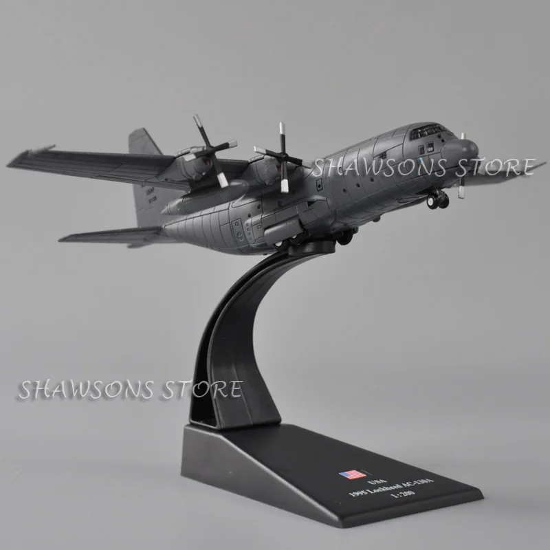 Литья под давлением военный самолет модель игрушки 1:200 Lockheed AC 130A истребитель