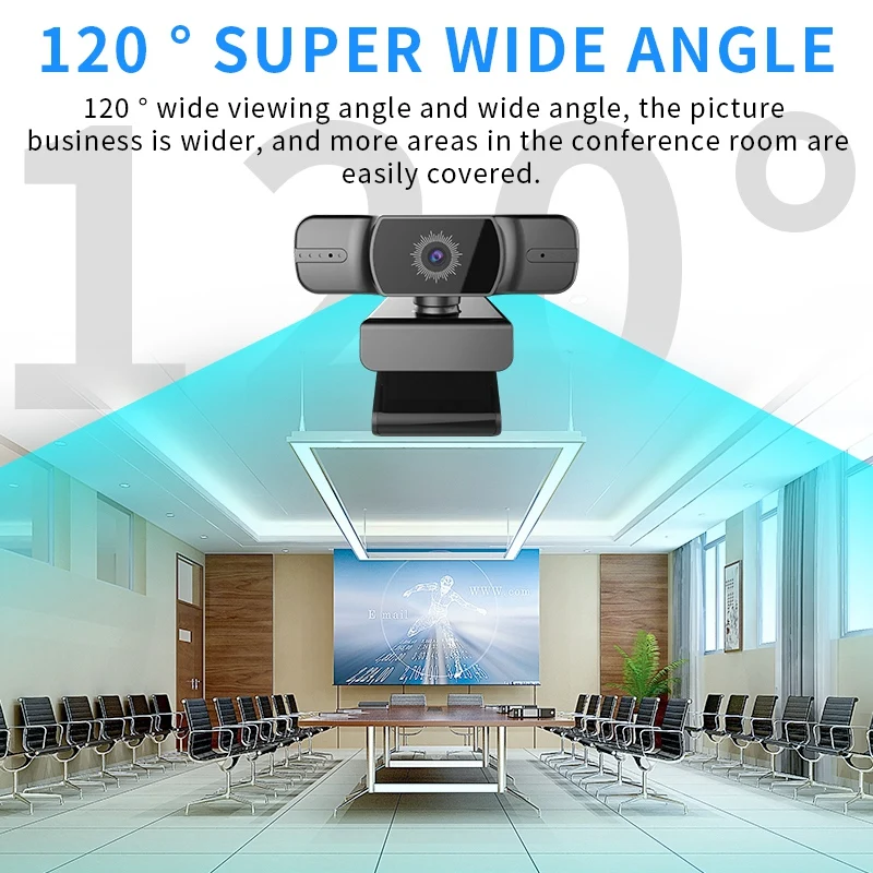 USB HD 1080P Webcam Built in Double Microphone 2MP AF AutoFocus 120 Degree Wide Angle for Youtube Streaming PC Laptop
USB HD 1080P Webcam Built in Double Microphone 2MP AF AutoFocus 120 Degree Wide Angle for Youtube Streaming PC Laptop