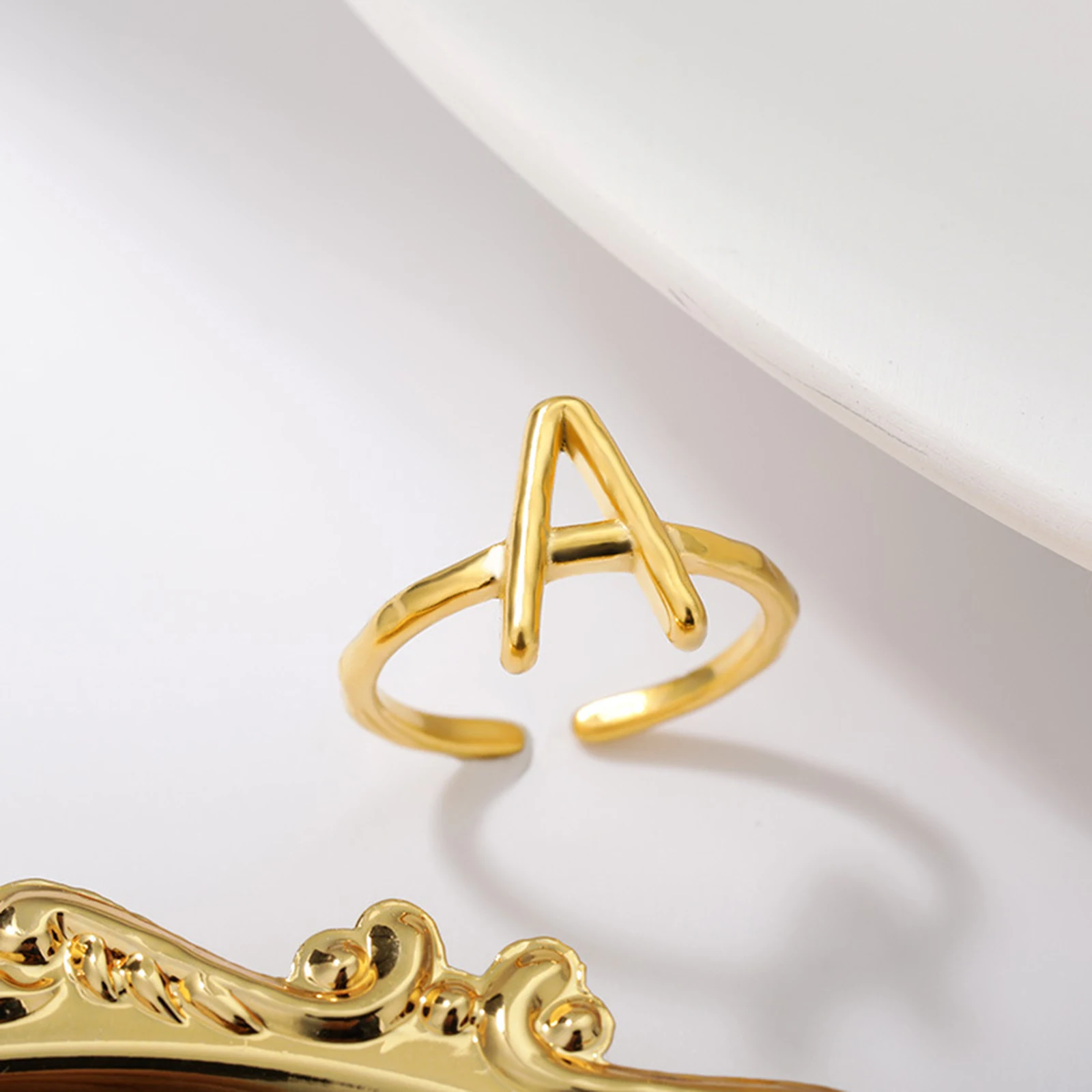 New Gold Stainless Steel Open Adjustable Ring for Women/Men A-Z Initial Alphabet/ Capital Letter Circle Ring Hot Jewelry Gifts
New Gold Stainless Steel Open Adjustable Ring for Women/Men A-Z Initial Alphabet/ Capital Letter Circle Ring Hot Jewelry Gifts