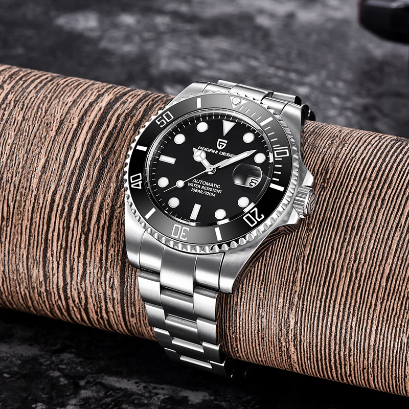 PAGANI DESIGN Fashion brand sapphire men automatic watches Japan NH35A movement men mechanical wristwatches diving 100M watch
PAGANI DESIGN Fashion brand sapphire men automatic watches Japan NH35A movement men mechanical wristwatches diving 100M watch
