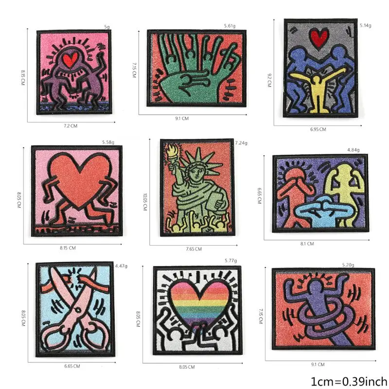 3Pcs Square Embroidery Patches Liberty Statue Love Heart Printed DIY Sew On/Iron On Applique Badge Clothes Decoration
3Pcs Square Embroidery Patches Liberty Statue Love Heart Printed DIY Sew On/Iron On Applique Badge Clothes Decoration