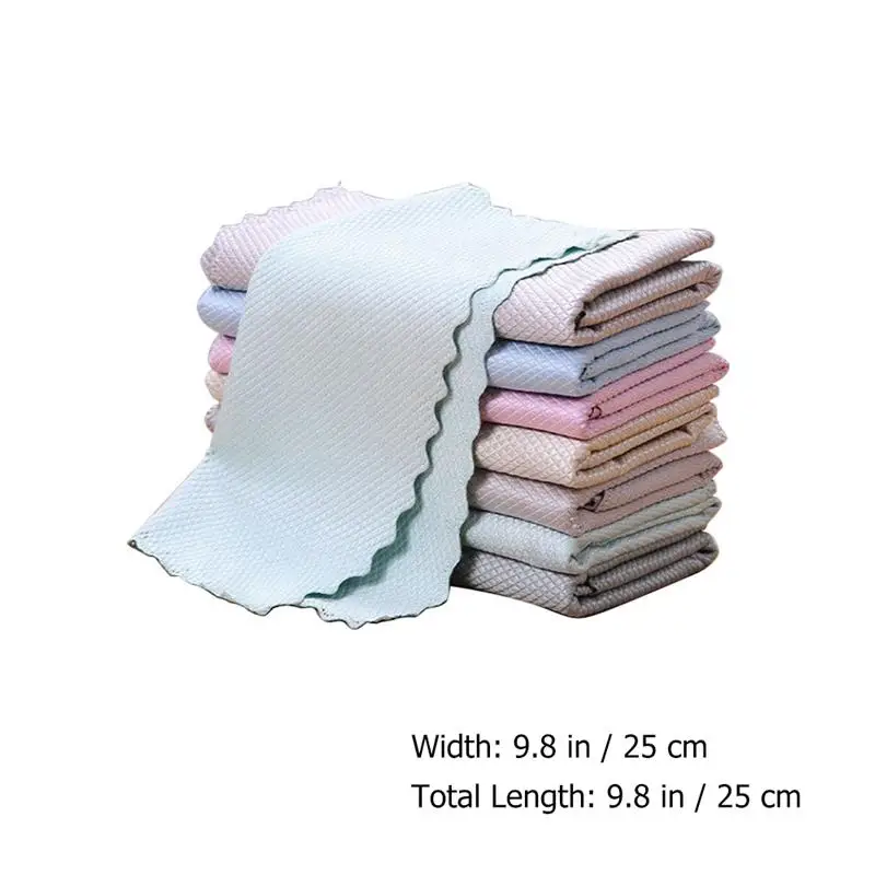 10pcs Microfiber Absorbent Dish Cloth Non-Stick Oil Washing Rag Household Cleaning Wiping Towel Duster Cloth Kichen Tools
10pcs Microfiber Absorbent Dish Cloth Non-Stick Oil Washing Rag Household Cleaning Wiping Towel Duster Cloth Kichen Tools