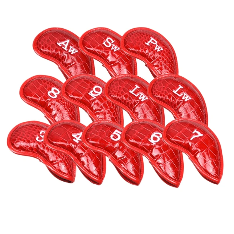 12Pcs/Set PU Golf Iron Head Covers Golf Club Headcover Waterproof 3-SW Universal Headcovers 
12Pcs/Set PU Golf Iron Head Covers Golf Club Headcover Waterproof 3-SW Universal Headcovers