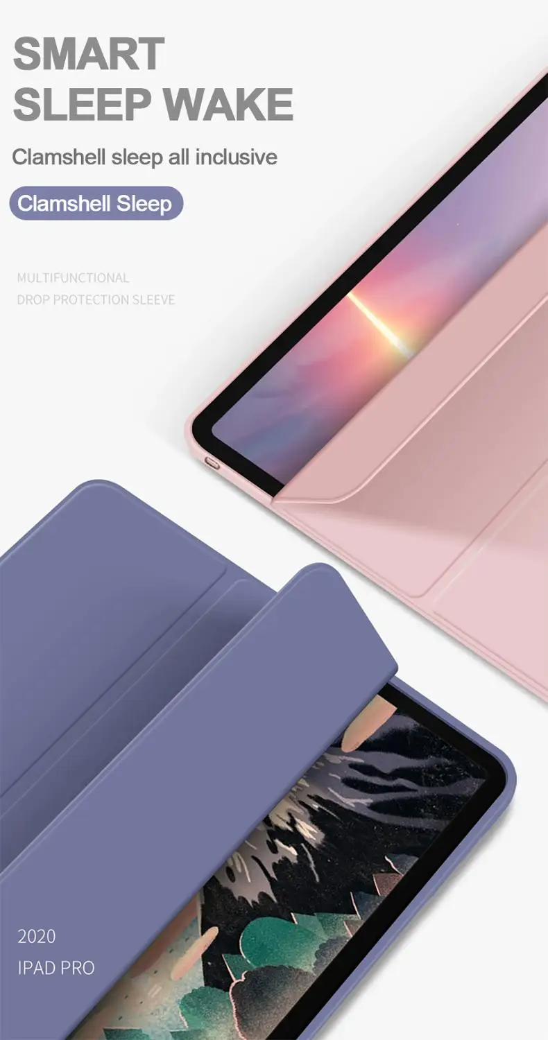 Case for iPad Pro 11 12.9 Pro 11 2020 Case 2018 Multi-Fold PU Leather Smart Cover for iPad 10.2 7th 8th Generation Case
Case for iPad Pro 11 12.9 Pro 11 2020 Case 2018 Multi-Fold PU Leather Smart Cover for iPad 10.2 7th 8th Generation Case