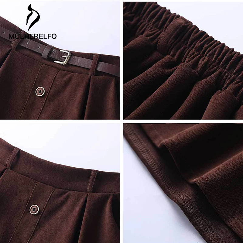 Preppy Vintage Women's A-Line Skirt Elegant Single-Breasted Loose Female Skirts Casual Solid High Waist Elastic long Skirts
Preppy Vintage Women's A-Line Skirt Elegant Single-Breasted Loose Female Skirts Casual Solid High Waist Elastic long Skirts