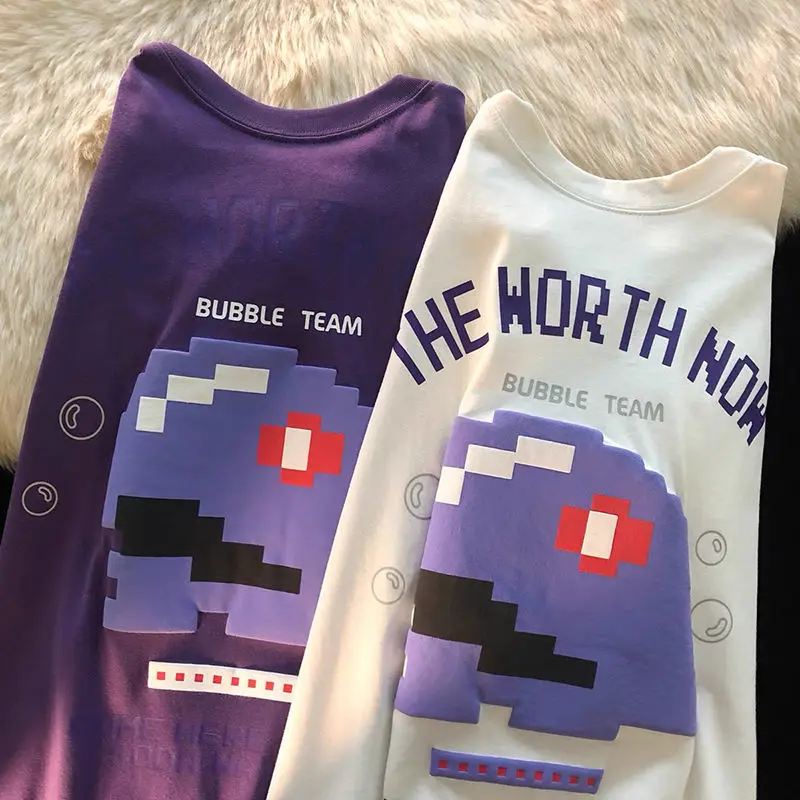 Short-sleeved T-shirt female 2021 new trendy ins Harajuku style bf student Korean version loose niche half-sleeved mid-length to 
Short-sleeved T-shirt female 2021 new trendy ins Harajuku style bf student Korean version loose niche half-sleeved mid-length to