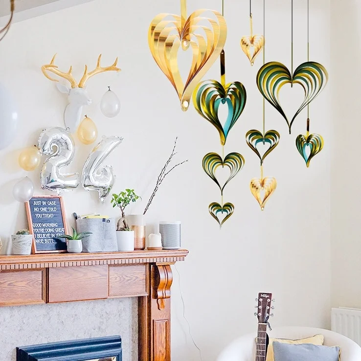 Christmasdecoration,3D Three-dimensional Heart-shaped Pendants, 1 Set of 4, WeddingPendants, Home Furnishings, Holiday Dress Up,
Christmasdecoration,3D Three-dimensional Heart-shaped Pendants, 1 Set of 4, WeddingPendants, Home Furnishings, Holiday Dress Up,