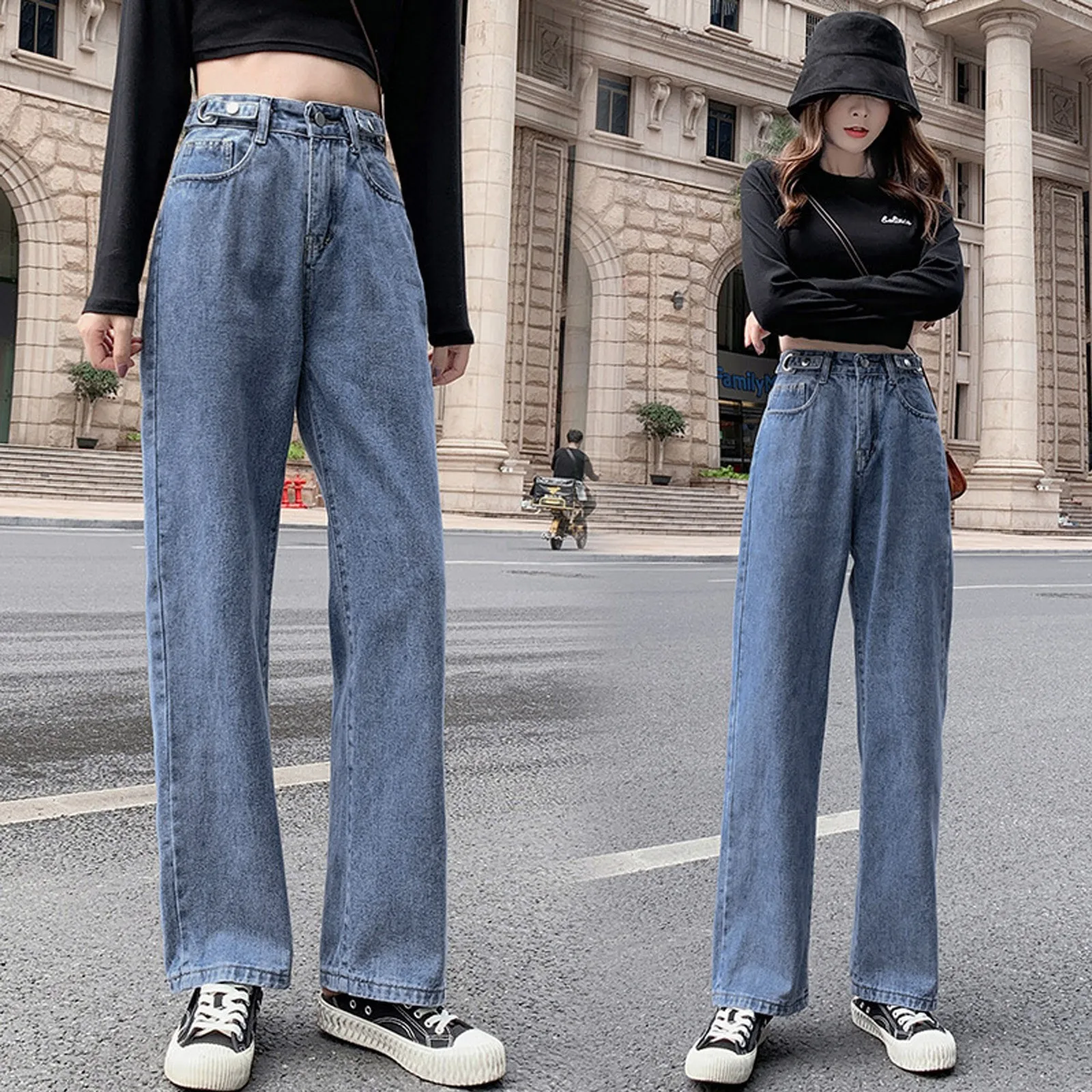 Women's pants Casual Denim Jeans Hight Waist Straight Jeans Vintage Trouser Streetwear Trouser Straight Leg Jeans jeans vaquero
Women's pants Casual Denim Jeans Hight Waist Straight Jeans Vintage Trouser Streetwear Trouser Straight Leg Jeans jeans vaquero