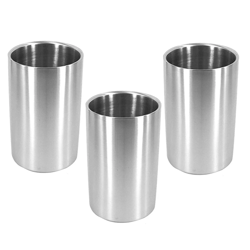 3 Pcs Wine Chiller Bucket,Stainless Steel Double Wall Cooler Bucket, Insulated Champagne Beer Ice Bucket
3 Pcs Wine Chiller Bucket,Stainless Steel Double Wall Cooler Bucket, Insulated Champagne Beer Ice Bucket