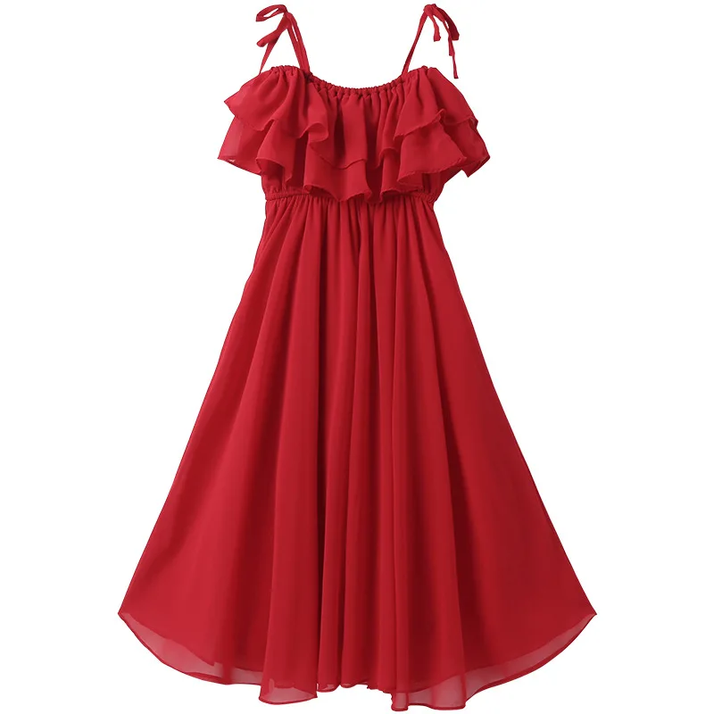red chiffon long-dress age for 4 - 14 years teenage girls christmas ruffle dress 2021 new summer children clothes kids frocks
red chiffon long-dress age for 4 - 14 years teenage girls christmas ruffle dress 2021 new summer children clothes kids frocks