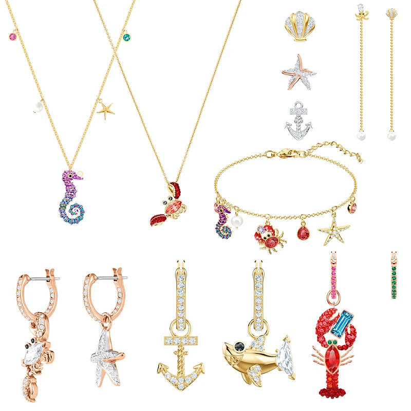 swa Fashion Ladies Jewelry Exquisite Ocean Theme Creature Fashion Jewelry Jewelry Set Gifts for Girls
swa Fashion Ladies Jewelry Exquisite Ocean Theme Creature Fashion Jewelry Jewelry Set Gifts for Girls