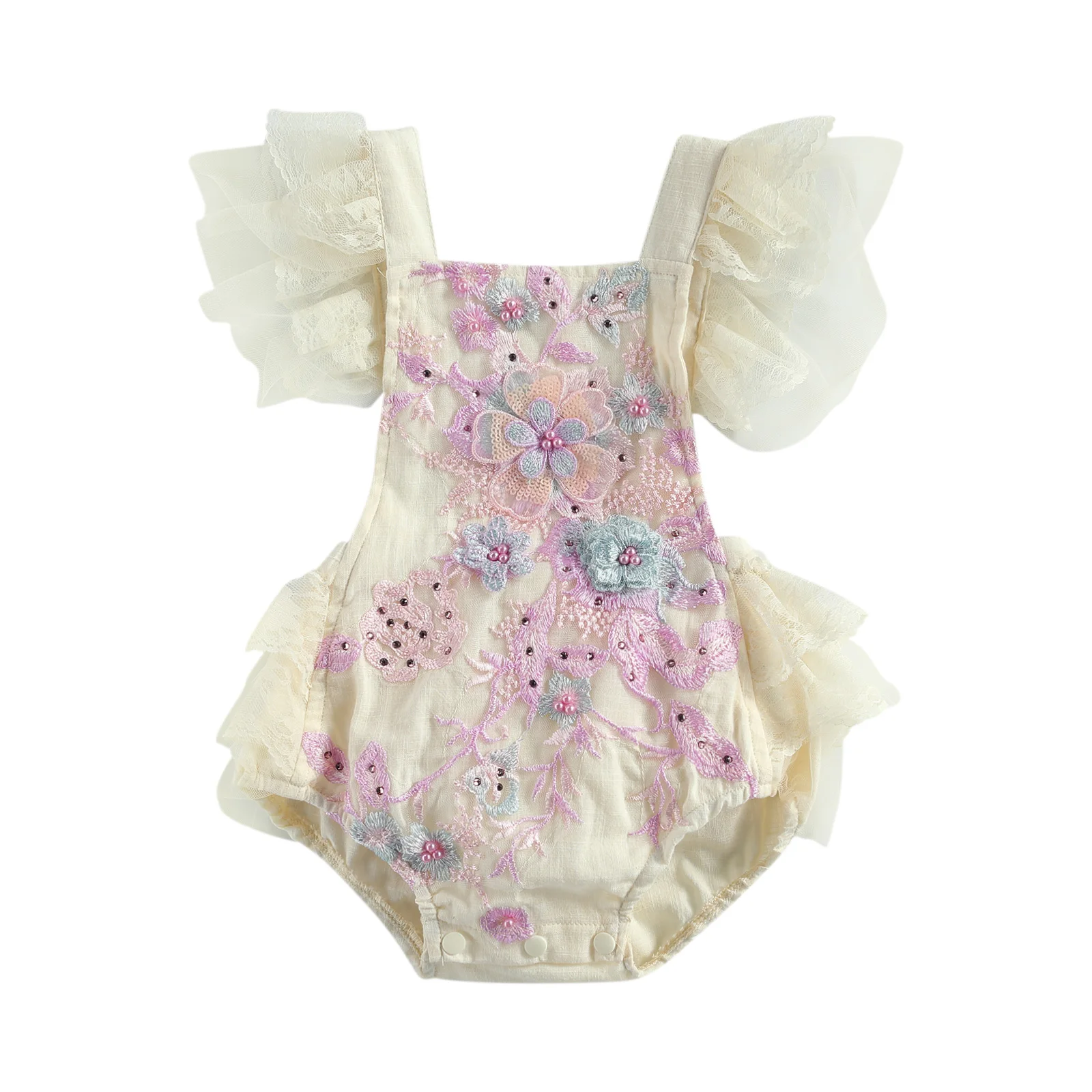 0-24M Newborn Baby Girls Fashion Fly Sleeve Lace Romper Comfortable Warm Stylish Flower Romper for Kids Girls
0-24M Newborn Baby Girls Fashion Fly Sleeve Lace Romper Comfortable Warm Stylish Flower Romper for Kids Girls