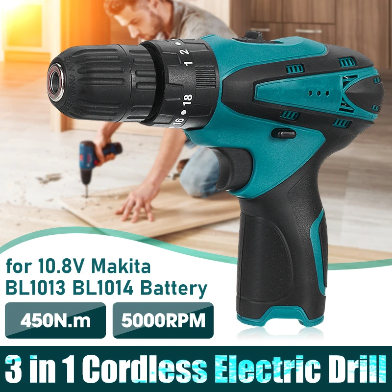 High-power Multifunctional Electric Cordless Drill 10.8V Cordless Screwdriver Rechargeable Hand Drills BL1014 Battery Power Tool
High-power Multifunctional Electric Cordless Drill 10.8V Cordless Screwdriver Rechargeable Hand Drills BL1014 Battery Power Tool