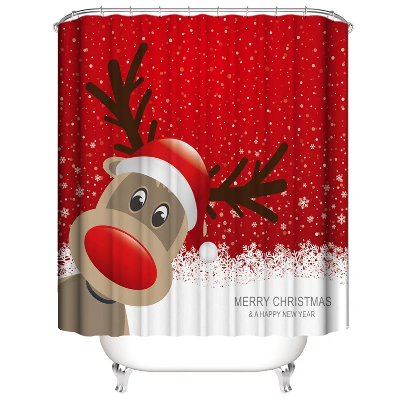 Promotion! Christmas Bathroom Curtain Mat Merry Christmas Decor for Home Christmas Ornaments Xmas Gifts New Year 
Promotion! Christmas Bathroom Curtain Mat Merry Christmas Decor for Home Christmas Ornaments Xmas Gifts New Year