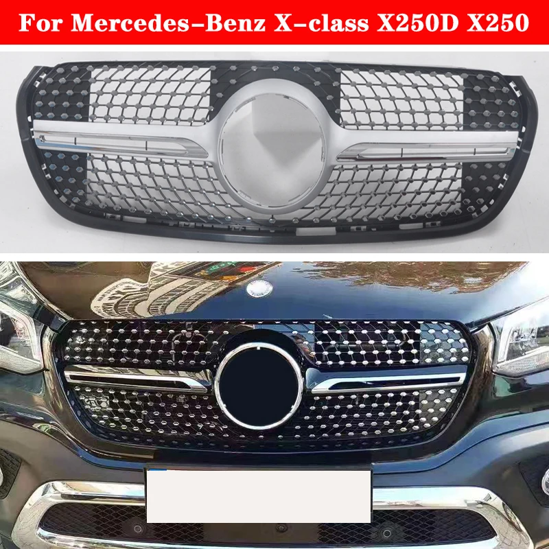 For Mercedes-Benz X-class X250D X250 pickup GT Car styling Middle grille ABS Silver Black front bumper Center Grill vertical bar
For Mercedes-Benz X-class X250D X250 pickup GT Car styling Middle grille ABS Silver Black front bumper Center Grill vertical bar