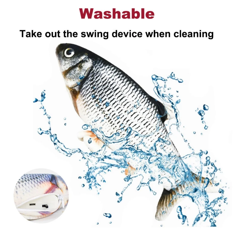 Electric Simulation Fish Funny Cat Toy Colorful Light Music Swing Electric Tail Light Crucian Carp Toys
Electric Simulation Fish Funny Cat Toy Colorful Light Music Swing Electric Tail Light Crucian Carp Toys
