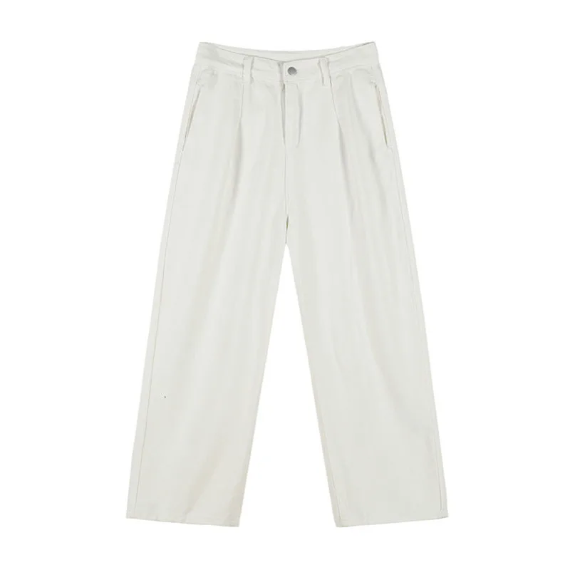 Spring Cotton Wide-leg Pants Men's Fashion White Casual Pants Men Streetwear Korean Loose Hip-hop Straight Pants Mens Trousers
Spring Cotton Wide-leg Pants Men's Fashion White Casual Pants Men Streetwear Korean Loose Hip-hop Straight Pants Mens Trousers